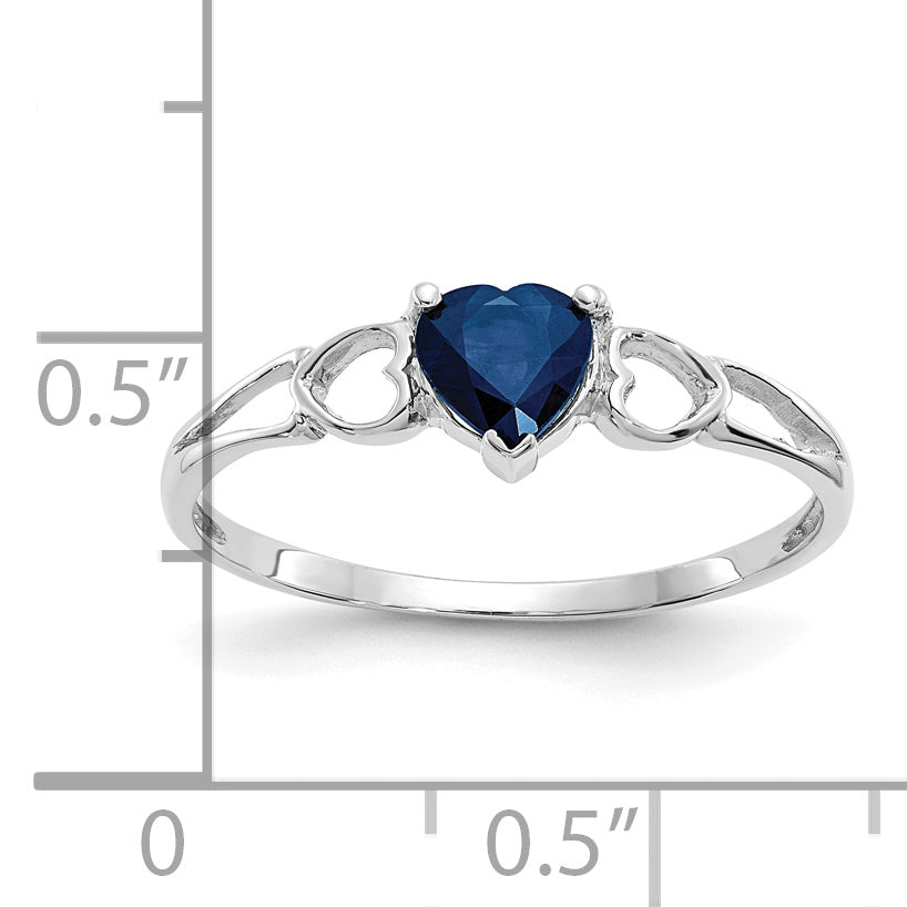 Anillo de Piedra de Nacimiento de Zafiro de Oro de 14k
