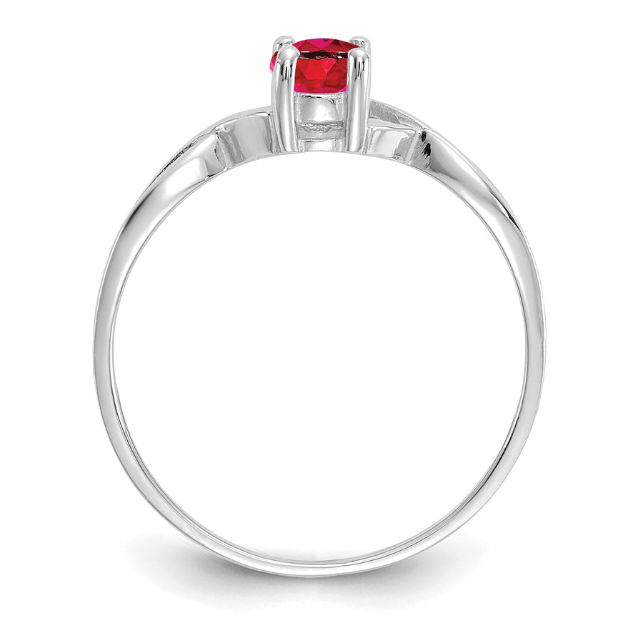 Anillo de Rubí de Nacimiento en Oro de 14k