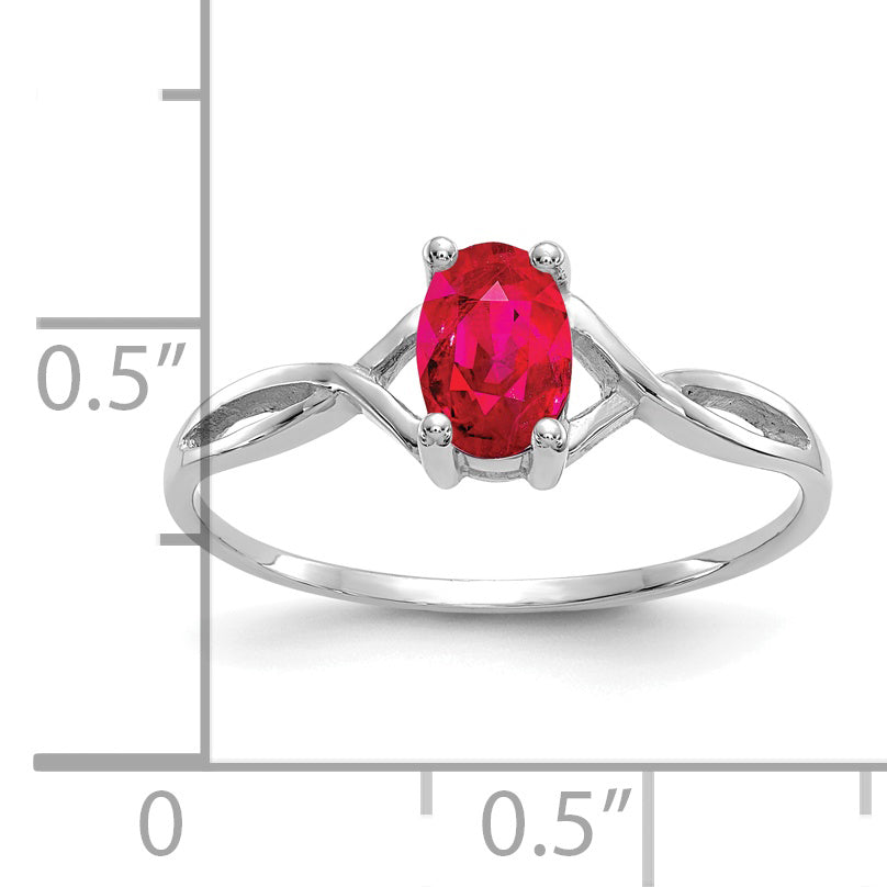 Anillo de Rubí de Nacimiento en Oro de 14k