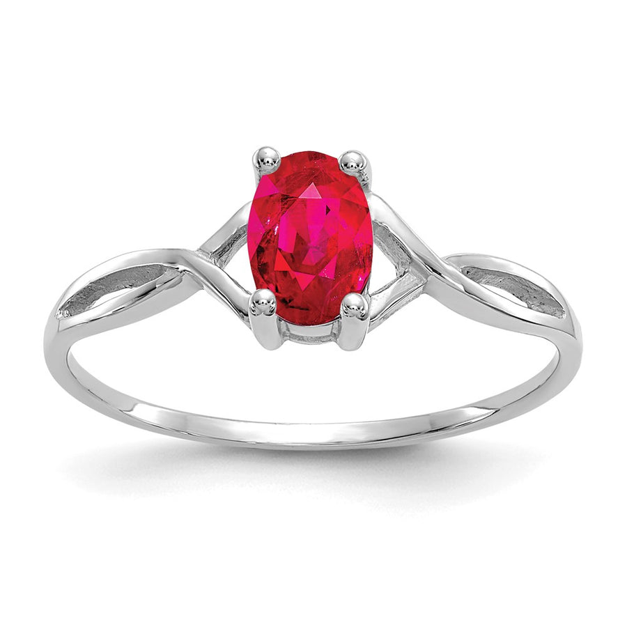 Anillo de Rubí de Nacimiento en Oro de 14k