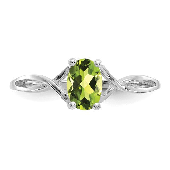Anillo de Peridoto - Piedra de Nacimiento en Oro de 14k