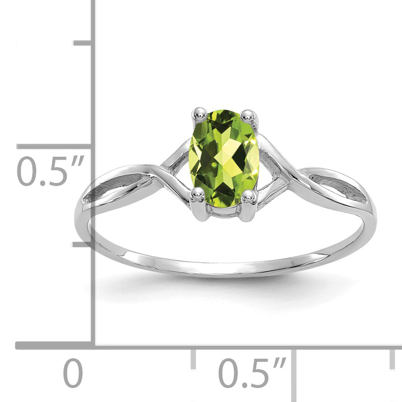 Anillo de Peridoto - Piedra de Nacimiento en Oro de 14k