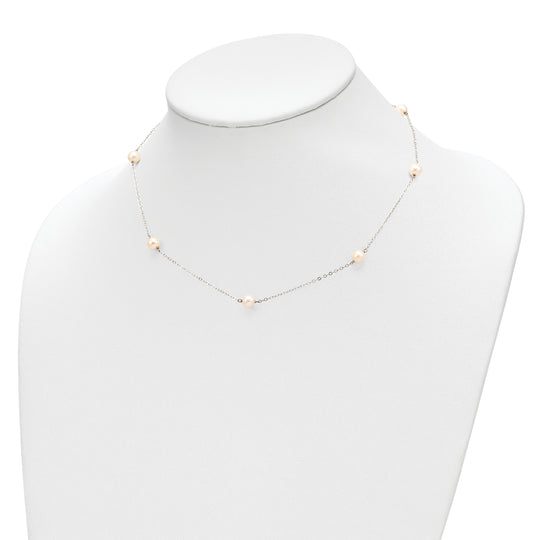Freshwater Cultured Pearl Necklace in 14k White Gold