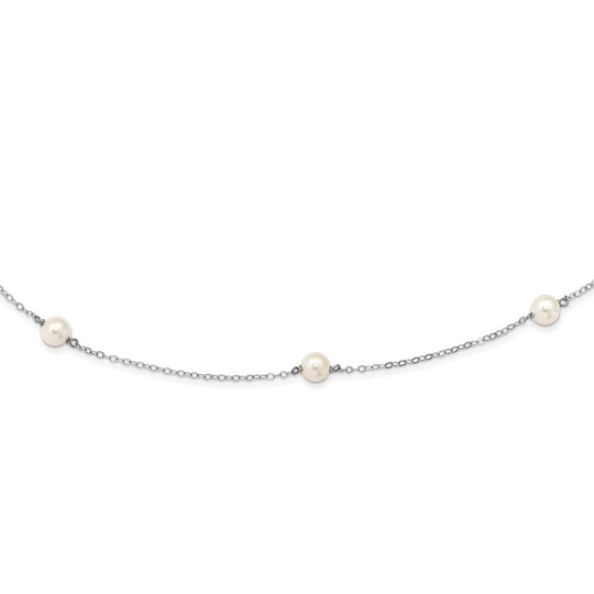 Freshwater Cultured Pearl Necklace in 14k White Gold