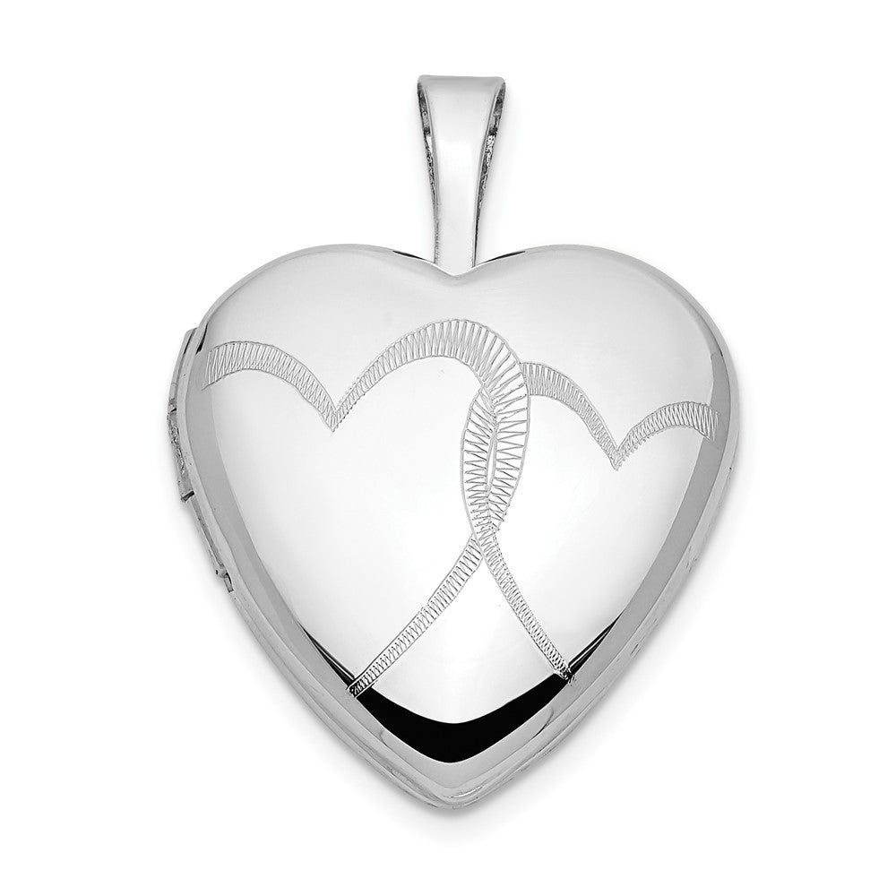 14k Gold 16mm Double Heart Locket