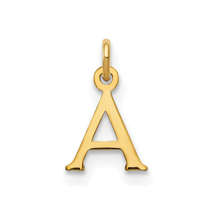 Colgante de Inicial Letra "A" Cortada en Oro Amarillo de 14k