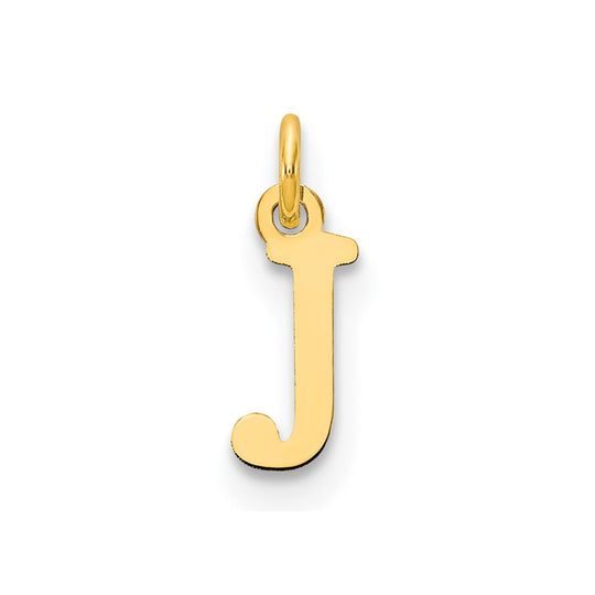 14K Yellow Gold Cut Out Initial “J” Pendant