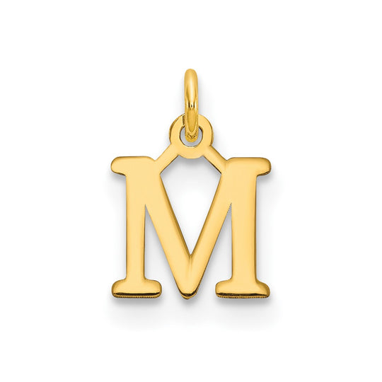 Colgante con Letra “M” Recortada en Oro Amarillo de 14K
