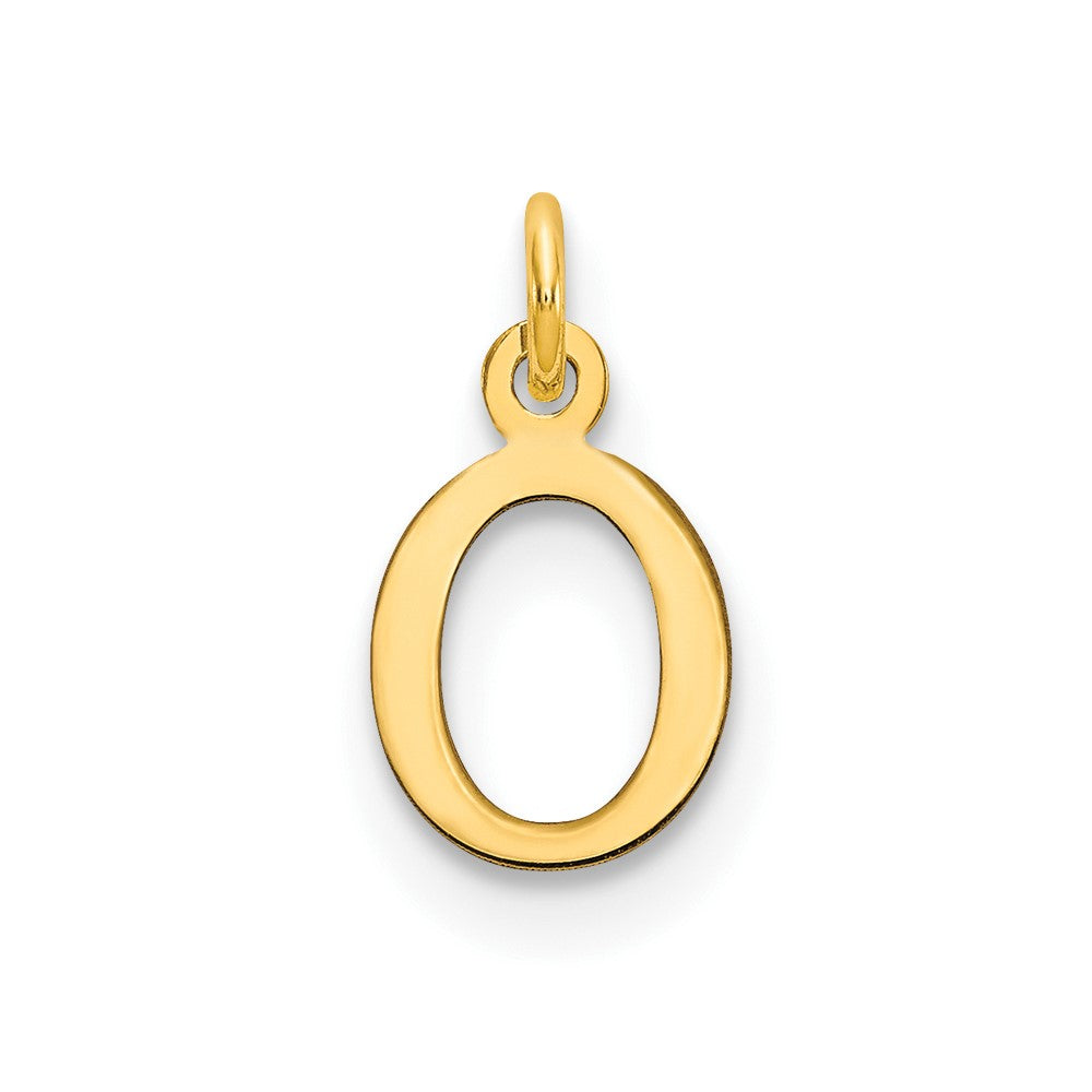 Dije Inicial Letra "O" Recortada en Oro Amarillo de 14K