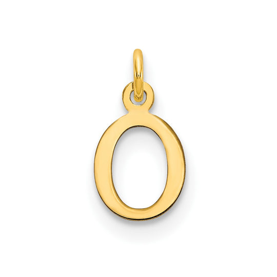 Dije Inicial Letra "O" Recortada en Oro Amarillo de 14K