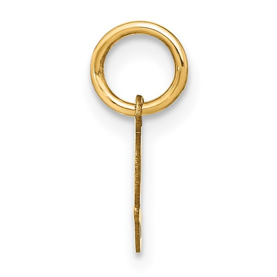 Dije con Inicial "j" Minúscula en Oro Blanco de 14K con Diamante