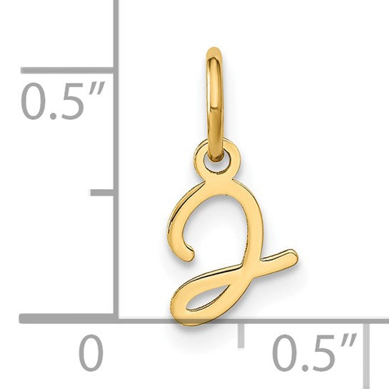 Dije con Inicial "j" Minúscula en Oro Blanco de 14K con Diamante