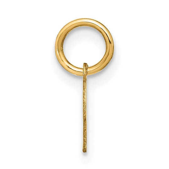 Capital Letter "K" Pendant in 14K Yellow Gold