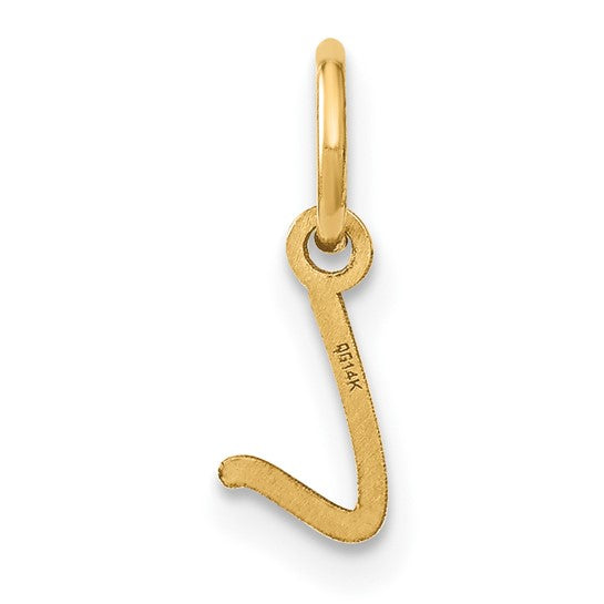 Dije Inicial Letra “L” Mayúscula en Oro Amarillo de 14K