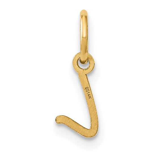 Dije Inicial Letra “L” Mayúscula en Oro Amarillo de 14K