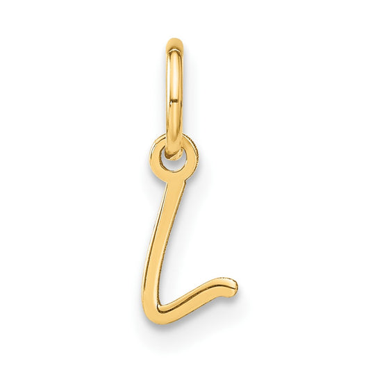 Dije Inicial Letra “L” Mayúscula en Oro Amarillo de 14K