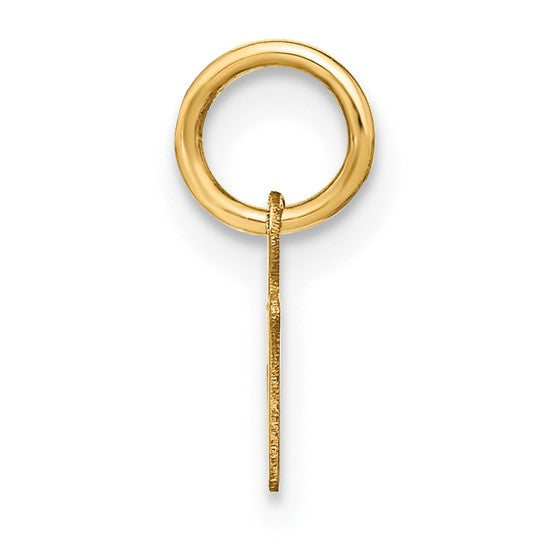 Dije con Inicial "N" en Oro Amarillo de 14K