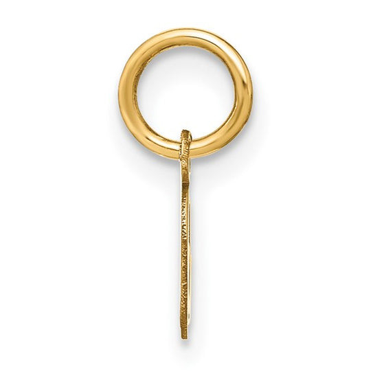 Dije Inicial Letra "O" Mayúscula en Oro Amarillo de 14K