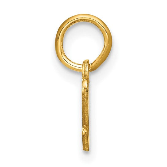 14k Yellow Gold Lowercase "B" Letter Pendant
