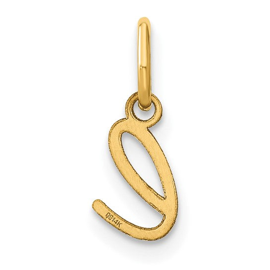 Dije Inicial Letra “L” Minúscula en Oro Amarillo de 14K