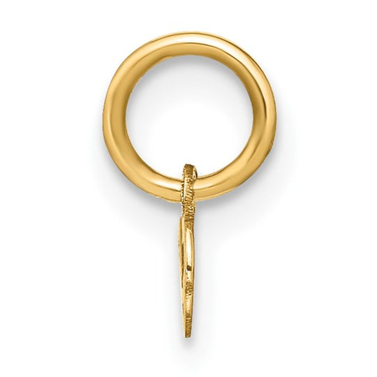 Dije Inicial Letra "o" Minúscula en Oro Amarillo 14K