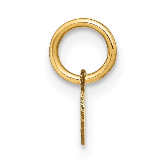 14k Yellow Gold Lowercase "E" Letter Pendant