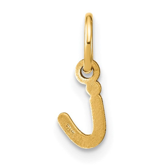 Letter "i" Pendant in 14K Yellow Gold