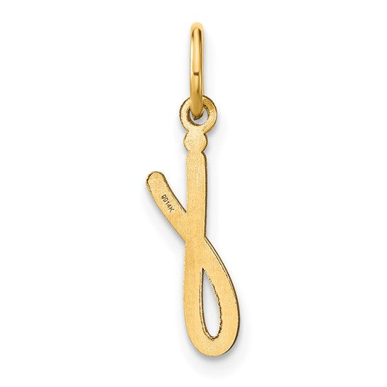 Colgante de Inicial "j" en Oro Amarillo 14K