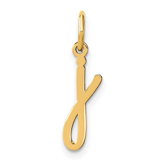 Colgante de Inicial "j" en Oro Amarillo 14K