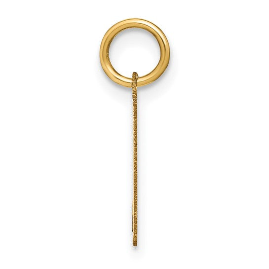 14K Yellow Gold Lowercase Letter "k" Pendant