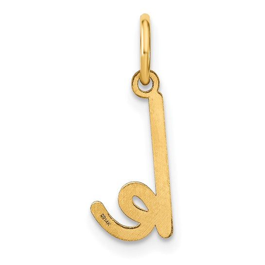 14K Yellow Gold Lowercase Letter "k" Pendant