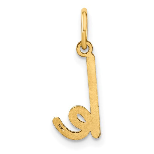 14K Yellow Gold Lowercase Letter "k" Pendant