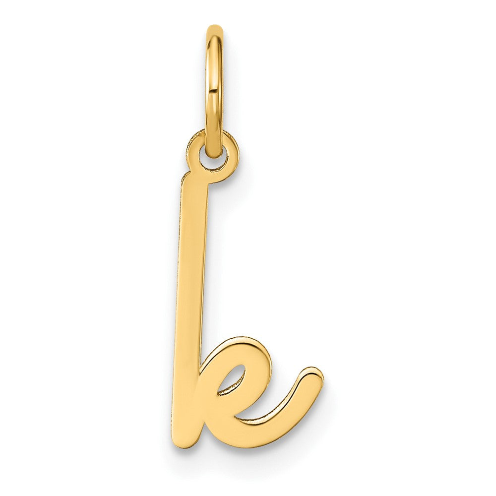 Dije Letra "k" Minúscula en Oro Amarillo de 14K