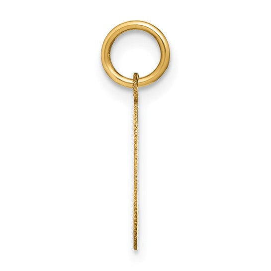 Dije Inicial Letra “L” Minúscula en Oro Amarillo de 14K