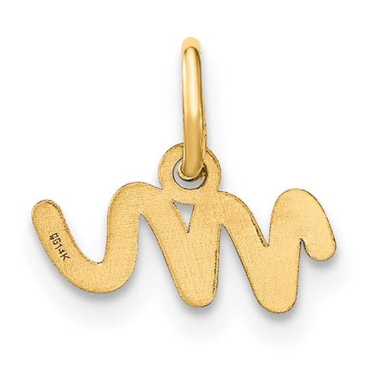 Dije con Letra “m” en Minúscula en Oro Amarillo de 14K
