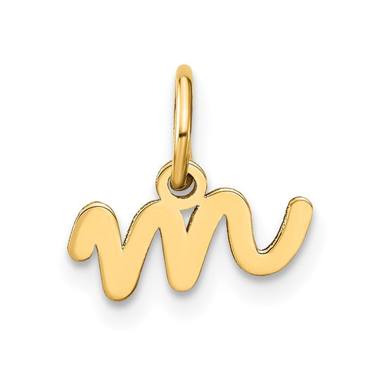 Dije con Letra “m” en Minúscula en Oro Amarillo de 14K