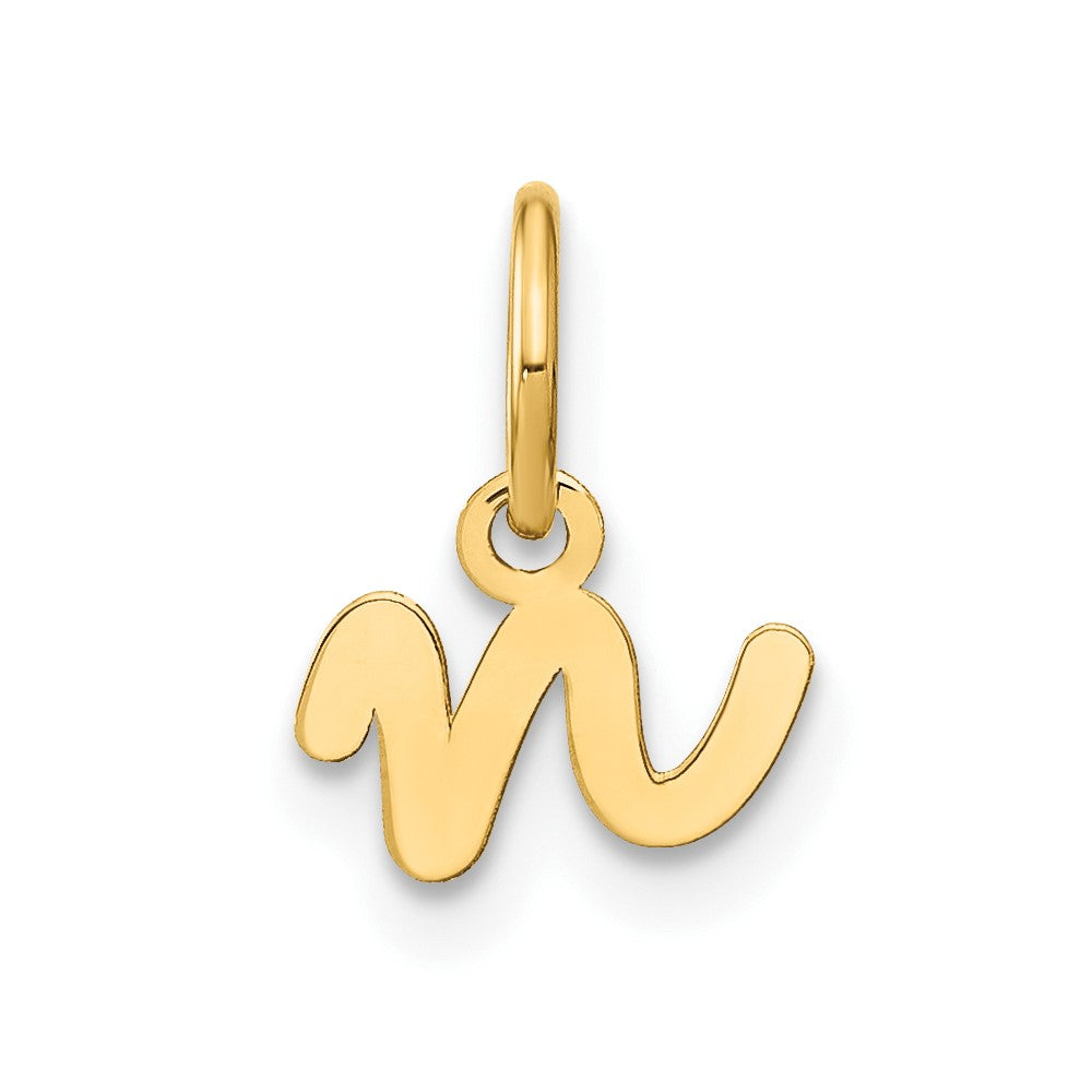 Dije con Letra "n" Minúscula Inicial en Oro Amarillo de 14K