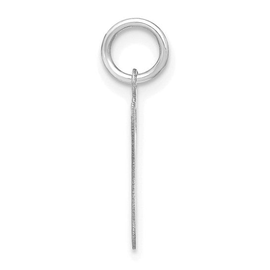 Colgante Inicial Letra G Minúscula en Oro Blanco de 14K