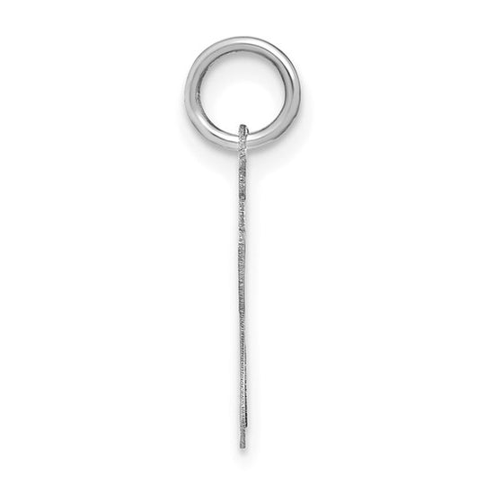 14K White Gold Lowercase Letter "j" Pendant
