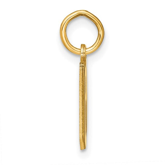 Colgante Inicial Letra B en Oro Amarillo de 14k