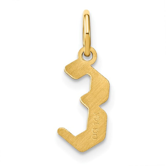 14k Yellow Gold Initial "E" Pendant
