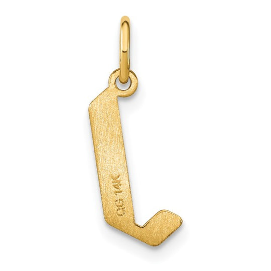 14K Yellow Gold "J" Letter Pendant