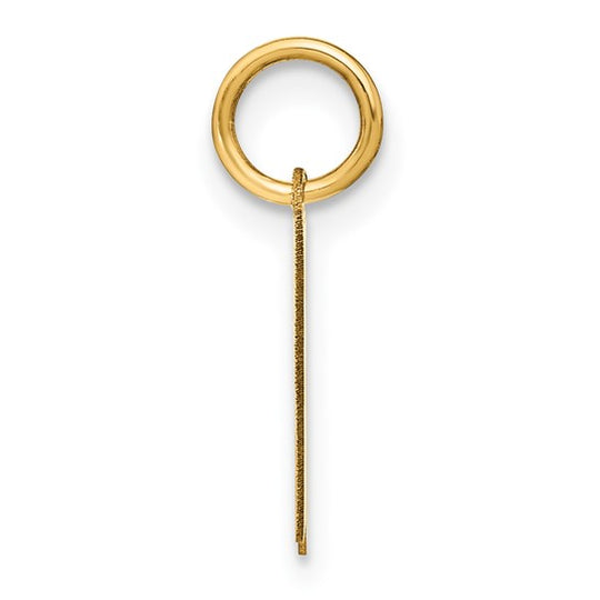 Colgante Inicial Letra K en Oro Amarillo de 14K