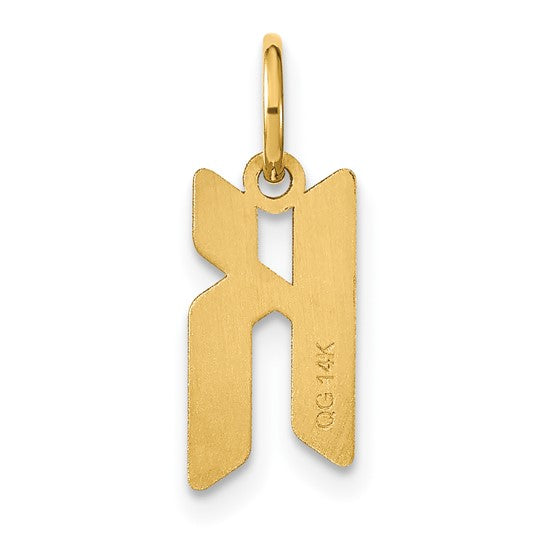 Colgante Inicial Letra K en Oro Amarillo de 14K