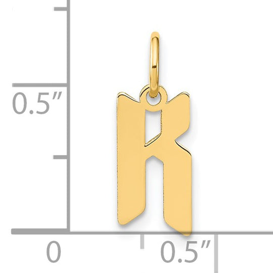 Colgante Inicial Letra K en Oro Amarillo de 14K
