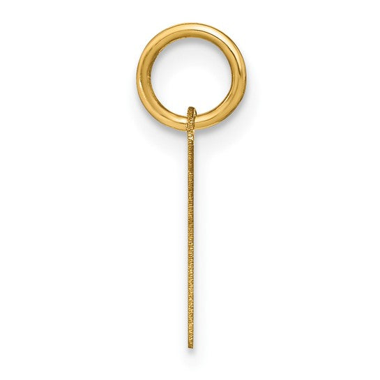 Dije Letra “L” Mayúscula en Oro Amarillo de 14K