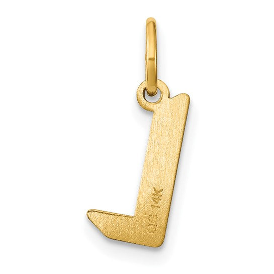 Dije Letra “L” Mayúscula en Oro Amarillo de 14K