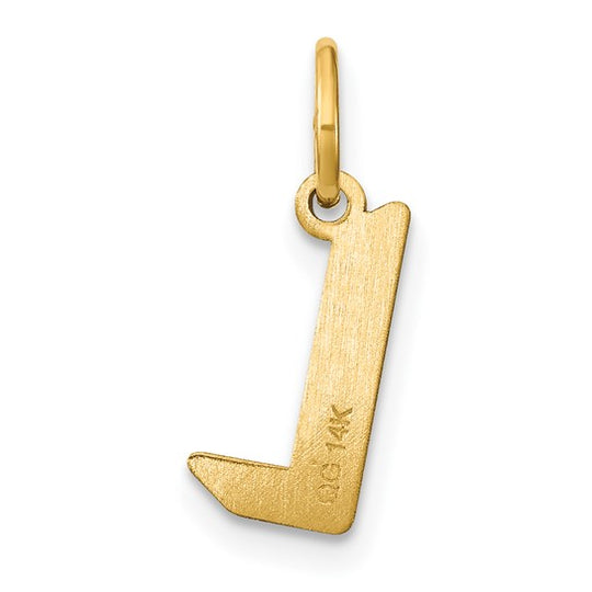 Dije Letra “L” Mayúscula en Oro Amarillo de 14K