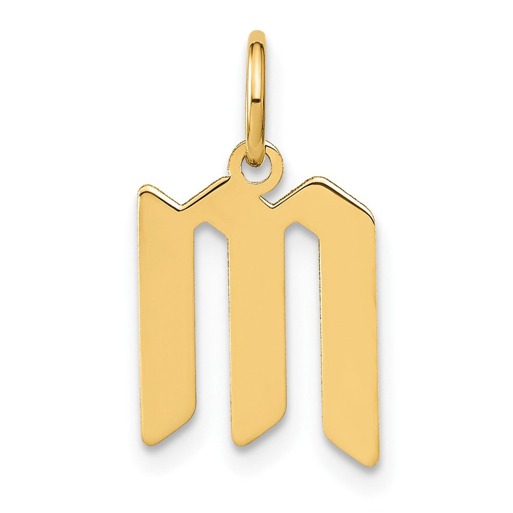 Dije Inicial Letra "M" en Oro Amarillo de 14K