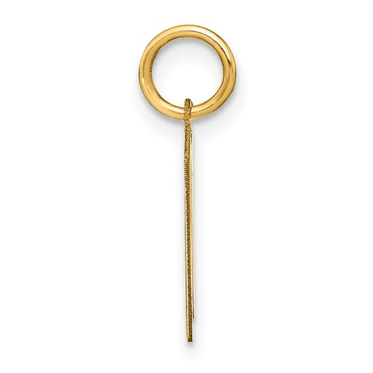 Dije con Inicial "N" Mayúscula en Oro Amarillo de 14K
